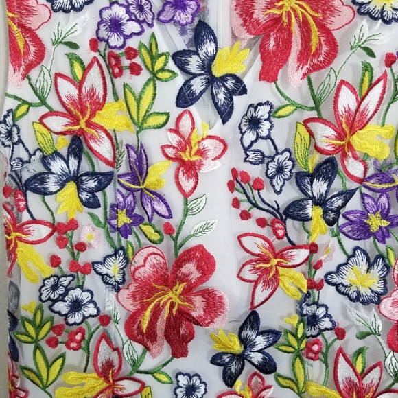 🎆HP🎆NWT Alexia Admor Floral Embroidered Dress - Picture 6 of 8
